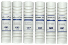 Load image into Gallery viewer, 1 Micron 10&quot; x 2.5&quot; Grooved Sediment Water Filter Replacement Cartridge | 6 - Pack - Isopure Water - (6) HCG09870001
