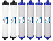 Load image into Gallery viewer, Compatible Hydrotech 41400008/41400009 Replacement Reverse Osmosis Water Filter Cartridge Set - Isopure Water - (2) HYD - SW (4) HYD - CB - 2
