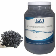 Load image into Gallery viewer, IPW Industries Inc (3mm60CTC) 4 lbs Bulk Activated Carbon Charcoal Pellets for Aquarium Fish Tank Koi Reef Filter - Isopure Water - 3mm60CTC - 4lb - Jar
