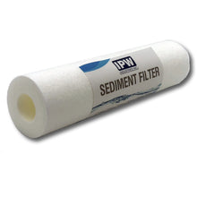 Load image into Gallery viewer, IPW Industries Inc. 4 - Pack of 5 Micron 10&quot; Sediment Water Filter Replacement Cartridge for Any Standard RO Unit | Whole House Sediment Filtration - Isopure Water - packof4seds
