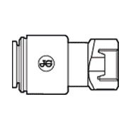 Load image into Gallery viewer, John Guest - Acetal Faucet Connector Quick Connect Fitting - Grey - UNS Unified Special - Isopure Water - CI3208U7S
