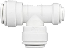 Load image into Gallery viewer, John Guest - Polypropylene Reducing Union Tee Quick Connect Fitting - White - Isopure Water - PP30120812W
