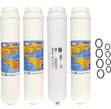 Load image into Gallery viewer, Omnipure Q5605, (2) Q5633,&amp; Membrane Replacement Sediment Carbon Filter Cartridge Set w/ Membrane by IPW Industries Inc. - Isopure Water - (1) Q5605 (2) Q5633 (1) 36 GPD (8) O - Ring Set
