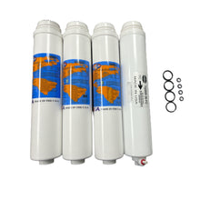 Load image into Gallery viewer, Omnipure Q5605, (2) Q5633,&amp; Membrane Replacement Sediment Carbon Filter Cartridge Set w/ Membrane by IPW Industries Inc. - Isopure Water - (1) Q5605 (2) Q5633 (1) 36 GPD
