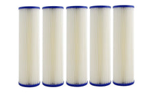 Load image into Gallery viewer, Whole House 20&quot; x 4.5&quot; Full Flow Pleated Sediment Filter Replacement Cartridge 1 Micron - Isopure Water - 4xIPW - 2045 - Pleated - 1mic
