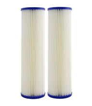 Load image into Gallery viewer, Whole House 20&quot; x 4.5&quot; Full Flow Pleated Sediment Filter Replacement Cartridge 1 Micron - Isopure Water - 2xIPW - 2045 - Pleated - 1mic
