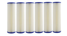 Load image into Gallery viewer, Whole House 20&quot; x 4.5&quot; Full Flow Pleated Sediment Filter Replacement Cartridge 1 Micron - Isopure Water - 6xIPW - 2045 - Pleated - 1mic
