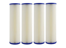 Load image into Gallery viewer, Whole House 20&quot; x 4.5&quot; Full Flow Pleated Sediment Filter Replacement Cartridge 1 Micron - Isopure Water - 4xIPW - 2045 - Pleated - 1mic
